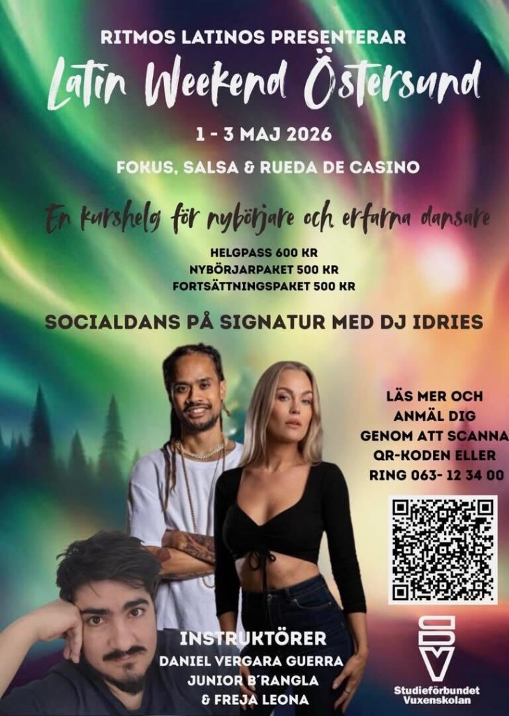 Latin Weekend Östersund 1–3 maj 2026